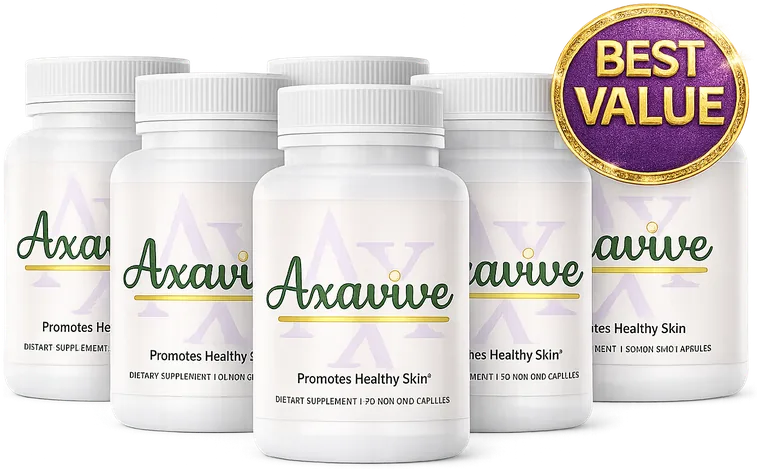 Axavive 6-bottle bundle, a 180-day supply, best value